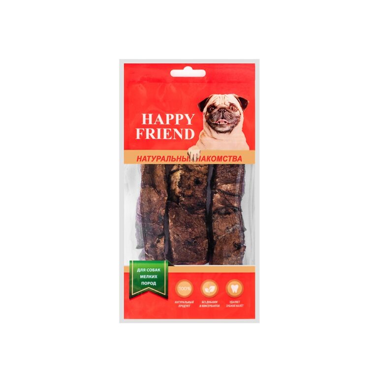 Лакомство для собак HAPPY FRIEND Легкое говяжье для мелких пород 30г Лакомство для собак HAPPY FRIEND Легкое говяжье для мелких пород 30г