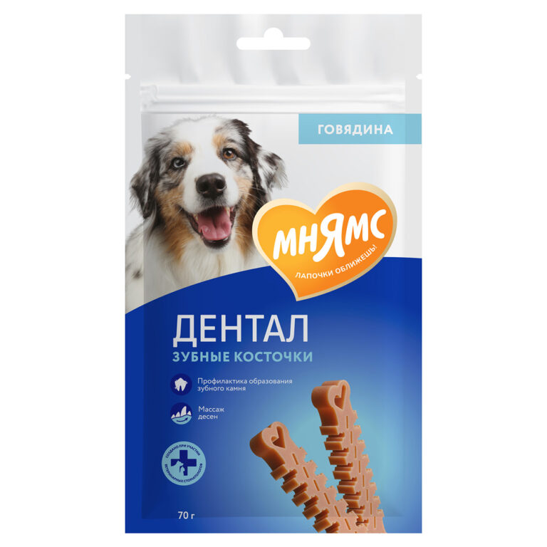 Лакомство для собак МНЯМС DENTAL Зубные косточки 70г Лакомство для собак МНЯМС DENTAL Зубные косточки 70г