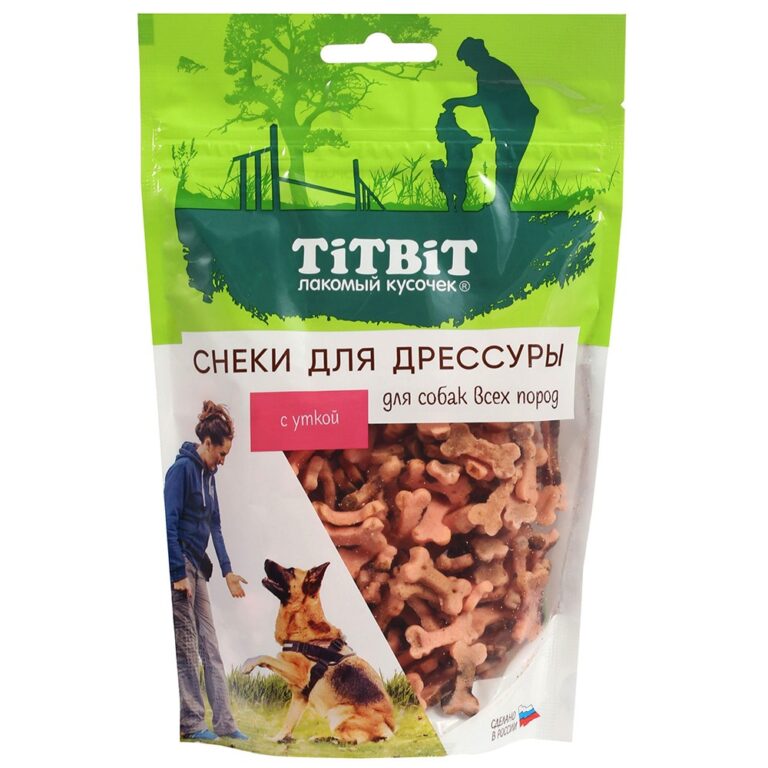 Лакомство для собак TITBIT Снеки для дрессуры с уткой 100г — цена и наличие Лакомство для собак TITBIT Снеки для дрессуры с уткой 100г