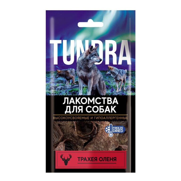 Лакомство для собак TUNDRA Трахея оленя 35г — цена и наличие Лакомство для собак TUNDRA Трахея оленя 35г