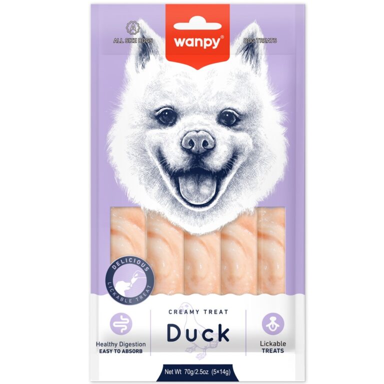 Лакомство для собак WANPY Dog крем-лакомство нежное пюре из утки 70г Лакомство для собак WANPY Dog крем-лакомство нежное пюре из утки 70г