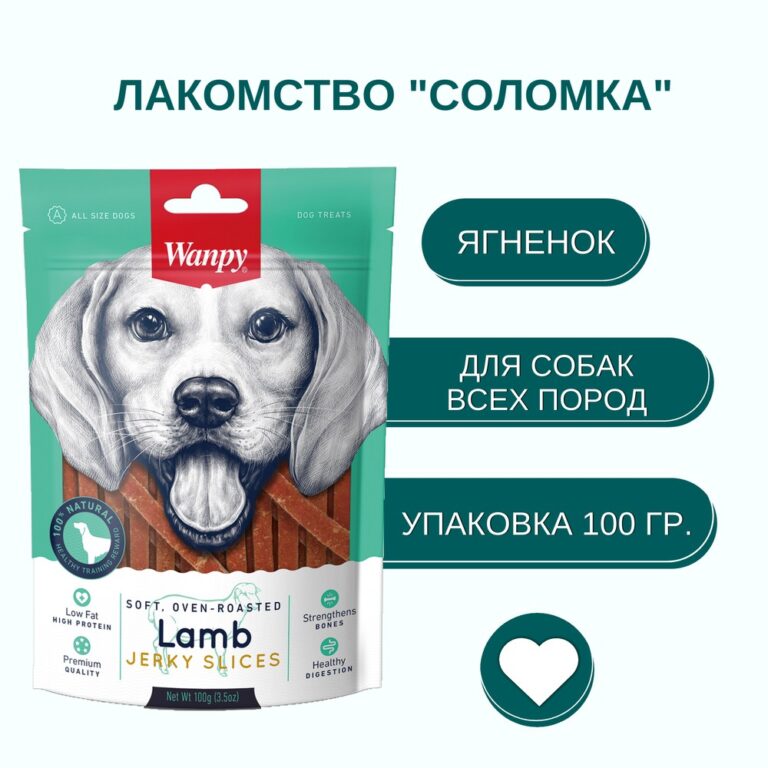 Лакомство для собак WANPY Dog соломка из мяса ягненка 100г — цена и наличие Лакомство для собак WANPY Dog соломка из мяса ягненка 100г