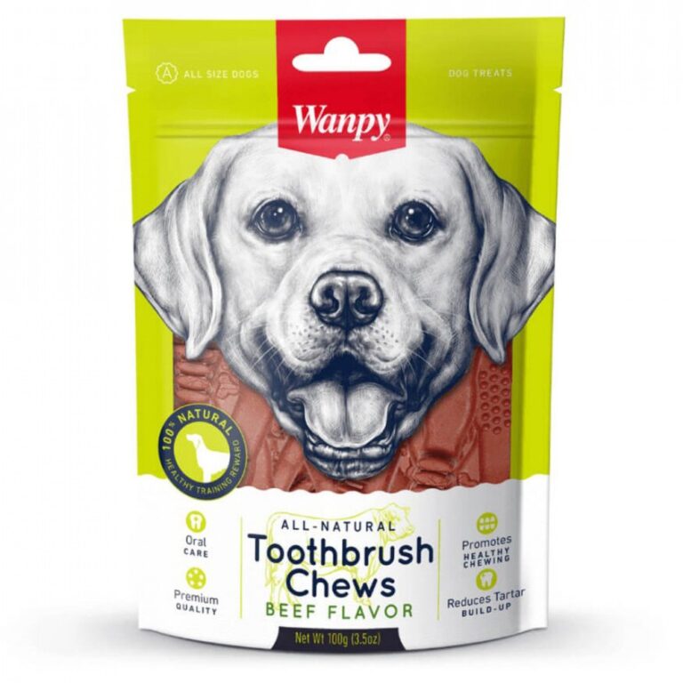 Лакомство для собак WANPY Dog Зубные щетки со вкусом говядины 100г — цена и наличие Лакомство для собак WANPY Dog Зубные щетки со вкусом говядины 100г