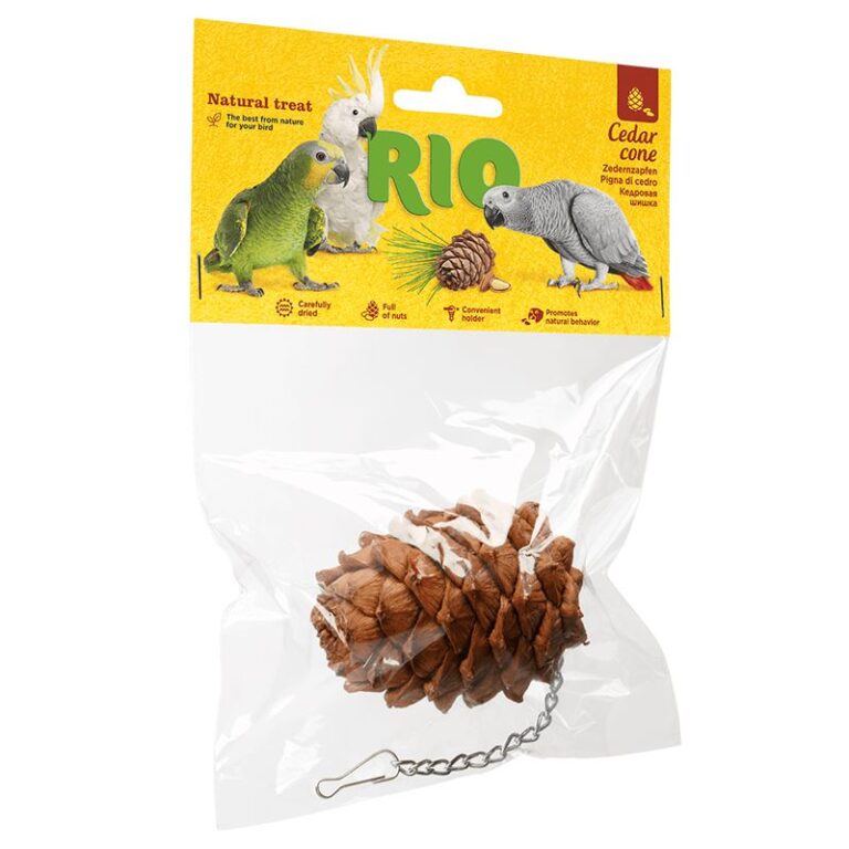 Лакомство-игрушка для птиц RIO Кедровая шишка 1шт Лакомство-игрушка для птиц RIO Кедровая шишка 1шт