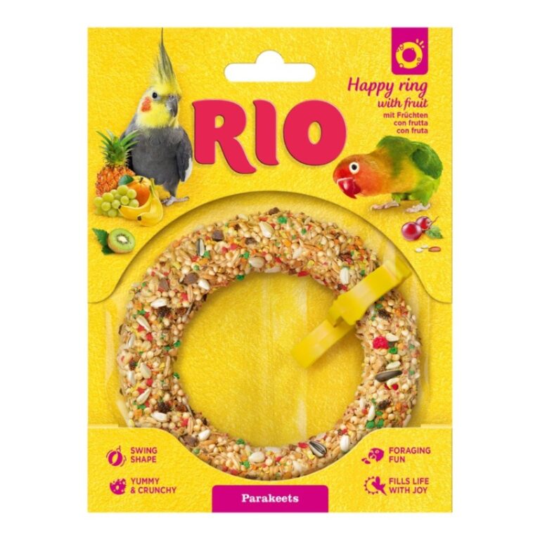 Лакомство-игрушка для птиц RIO Веселое колечко для средних попугаев