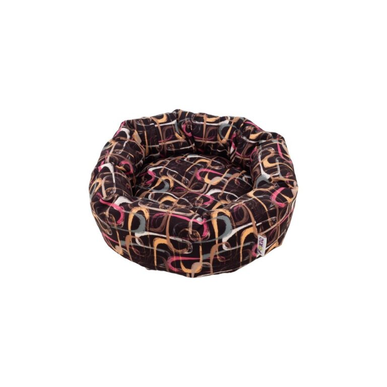 Лежак для животных Foxie Abstraction Blacky 57х57x18см круглый Лежак для животных Foxie Abstraction Blacky 57х57×18см круглый