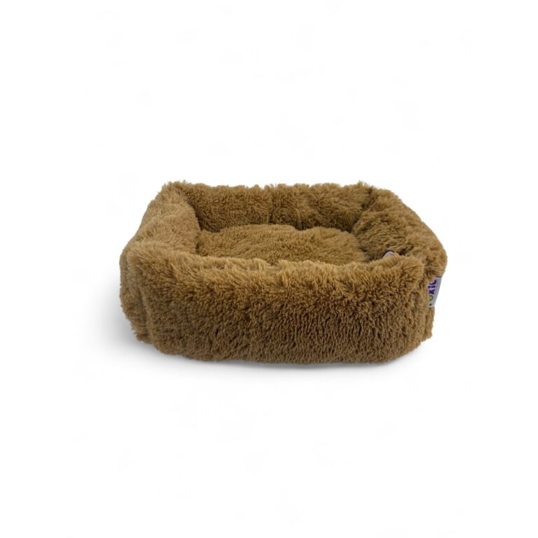 Лежак для животных Foxie Fuzzy cozy 45х35см золотисто-коричневый — цена и наличие Лежак для животных Foxie Fuzzy cozy 45х35см золотисто-коричневый