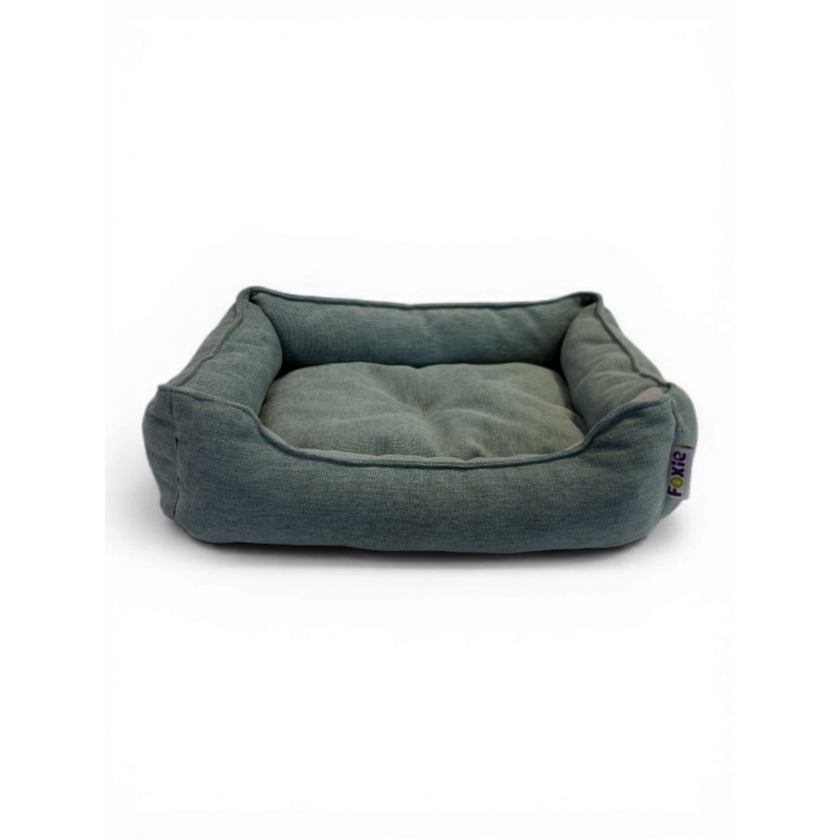 Лежак для животных Foxie Oasis лён 52х41см голубой