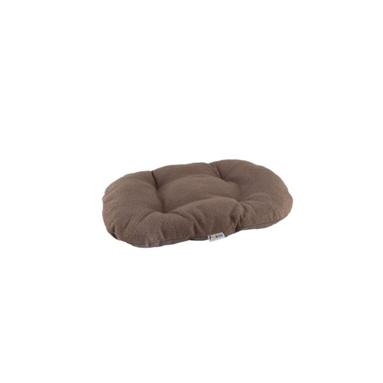 Матрас для животных Foxie Furry oval 78х50см с мехом коричневый Матрас для животных Foxie Furry oval 78х50см с мехом коричневый