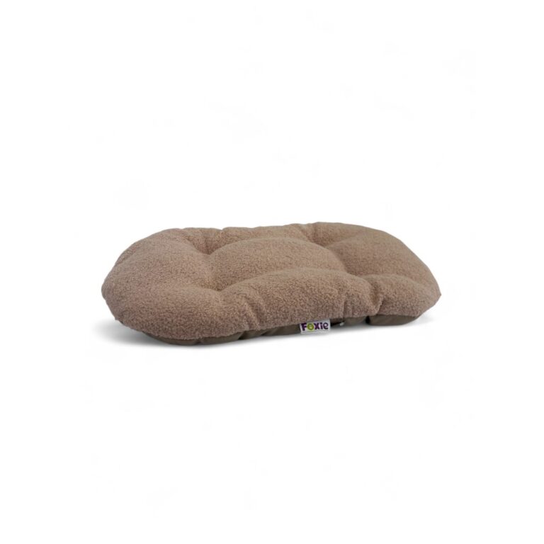 Матрас для животных Foxie Fuzzy oval 65х42см овальный с мехом, кофе с молоком Матрас для животных Foxie Fuzzy oval 65х42см овальный с мехом, кофе с молоком