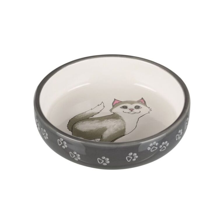 Миска для кошек TRIXIE для короткомордых пород, серая 15см 300мл — цена и наличие Миска для кошек TRIXIE для короткомордых пород, серая 15см 300мл