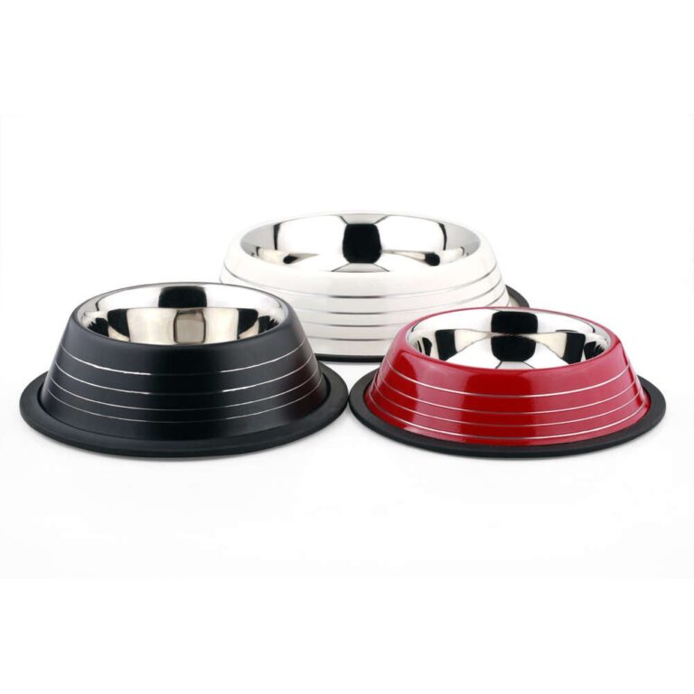 Миска для животных Foxie Color Ribbed красная металлическая 13,7х13,7х4,1cм 450мл — цена и наличие Миска для животных Foxie Color Ribbed красная металлическая 13,7х13,7х4,1cм 450мл