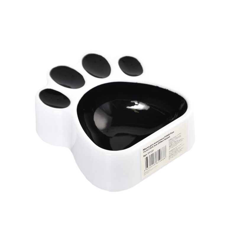 Миска для животных Foxie Paw 15,5х13х4,5см 200мл белая — цена и наличие Миска для животных Foxie Paw 15,5х13х4,5см 200мл белая