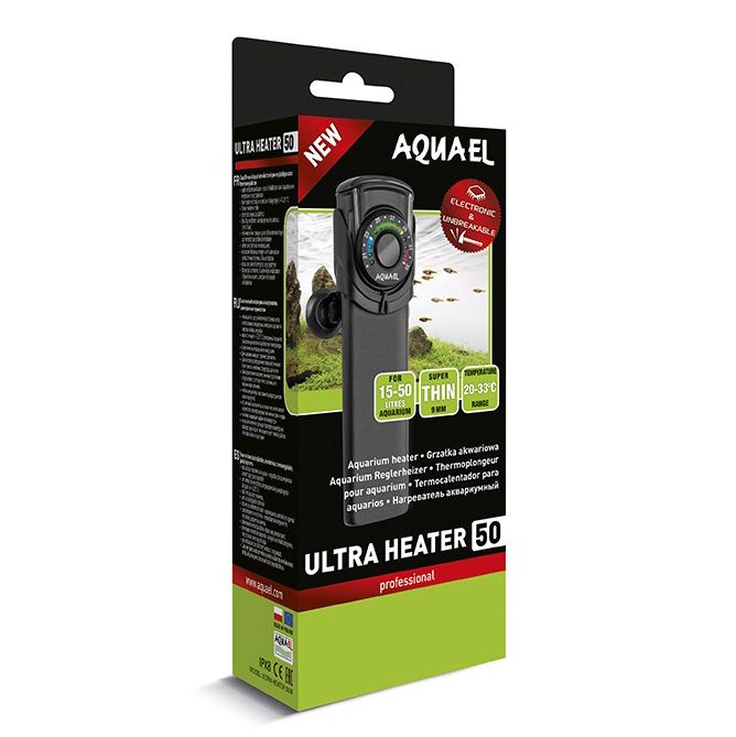 Нагреватель AQUAEL ULTRA HEATER 50W для аквариума 15 — 50 л (пластиковый, регулируемый) — цена и наличие Нагреватель AQUAEL ULTRA HEATER 50W для аквариума 15 — 50 л (пластиковый, регулируемый)