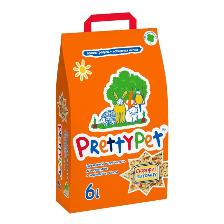 Наполнитель для грызунов и птиц PrettyCat древесный с морковными чипсами 2кг — цена и наличие Наполнитель для грызунов и птиц PrettyCat древесный с морковными чипсами 2кг