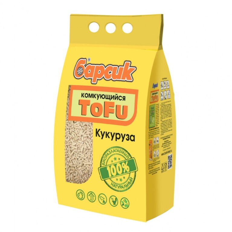 Наполнитель для кошачьего туалета БАРСИК Tofu комкующийся кукурузный 4,54л — цена и наличие Наполнитель для кошачьего туалета БАРСИК Tofu комкующийся кукурузный 4,54л