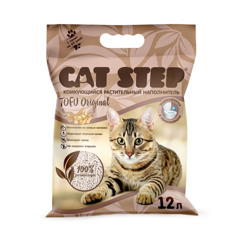 Наполнитель для кошачьего туалета CAT STEP Tofu Original комкующийся растительный 12л — цена и наличие Наполнитель для кошачьего туалета CAT STEP Tofu Original комкующийся растительный 12л