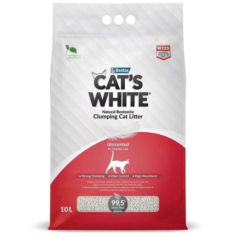 Наполнитель для кошачьего туалета CAT'S WHITE Natural комкующийся без ароматизатора 10л Наполнитель для кошачьего туалета CAT’S WHITE Natural комкующийся без ароматизатора 10л