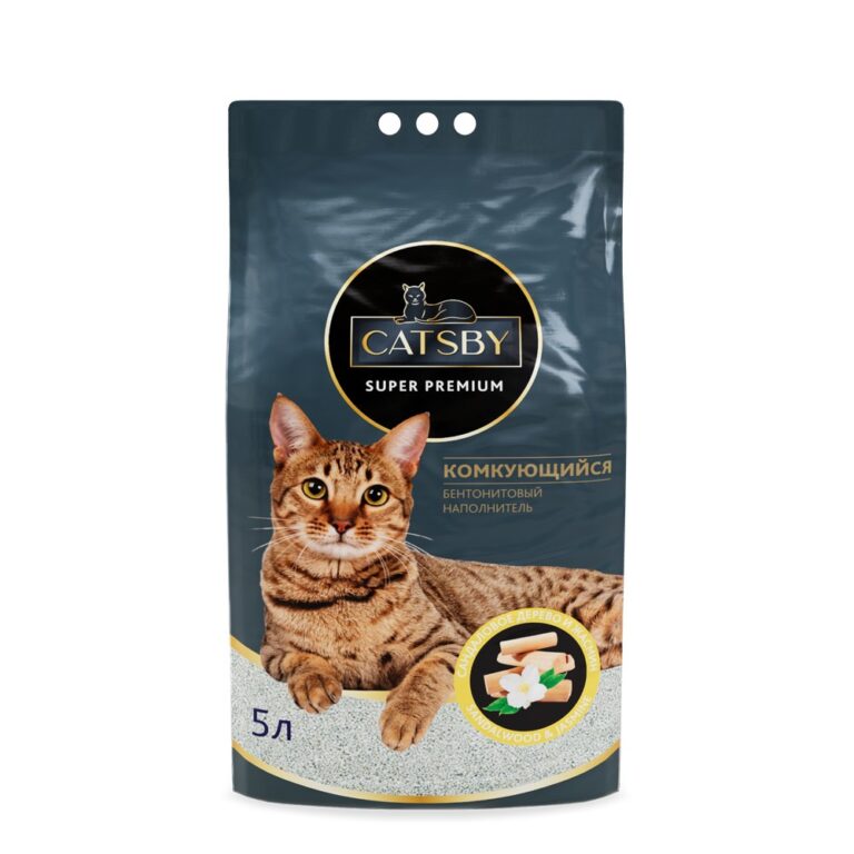 Наполнитель для кошачьего туалета CATSBY Sandalwood&jasmine комкующийся минеральный 5л Наполнитель для кошачьего туалета CATSBY Sandalwood&jasmine комкующийся минеральный 5л