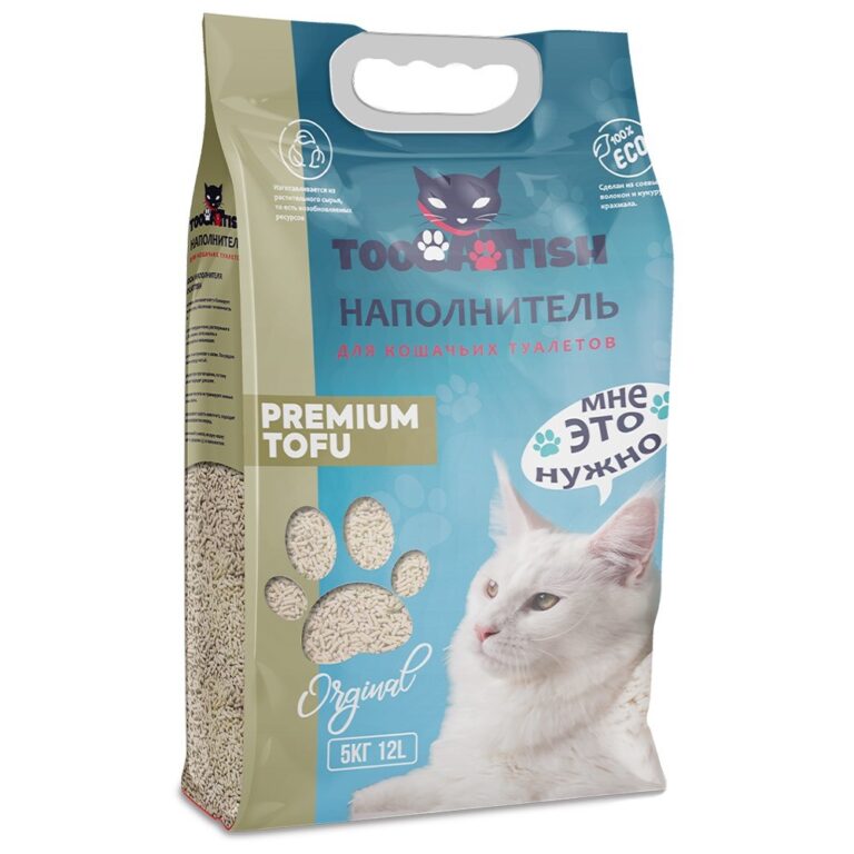 Наполнитель для кошачьего туалета TOOCATTISH растительный комкующийся Оригинальный 12л Наполнитель для кошачьего туалета TOOCATTISH растительный комкующийся Оригинальный 12л