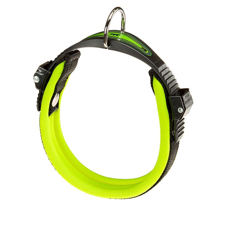 Ошейник для собак FERPLAST Ergofluo C15/42 с подкладкой и микрорегулировкой, желтый