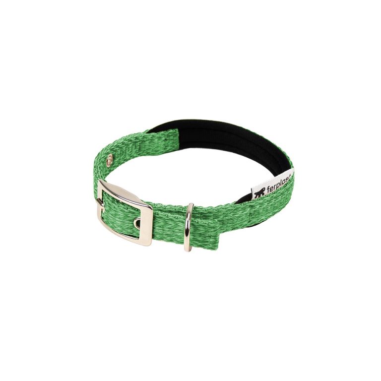 Ошейник для собак FERPLAST Greener Soft C20/43 эконейлон, с мягкой подкладкой, зелёный