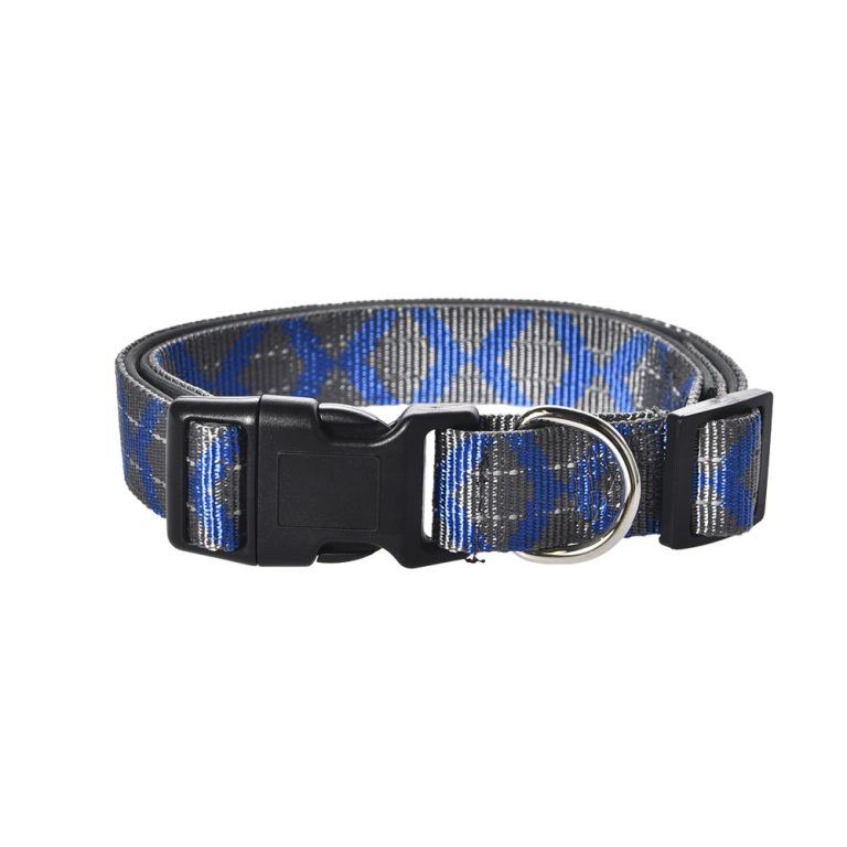 Ошейник для собак Foxie Reflect M 1,9x35-50см c синими полосками Ошейник для собак Foxie Reflect M 1,9×35-50см c синими полосками
