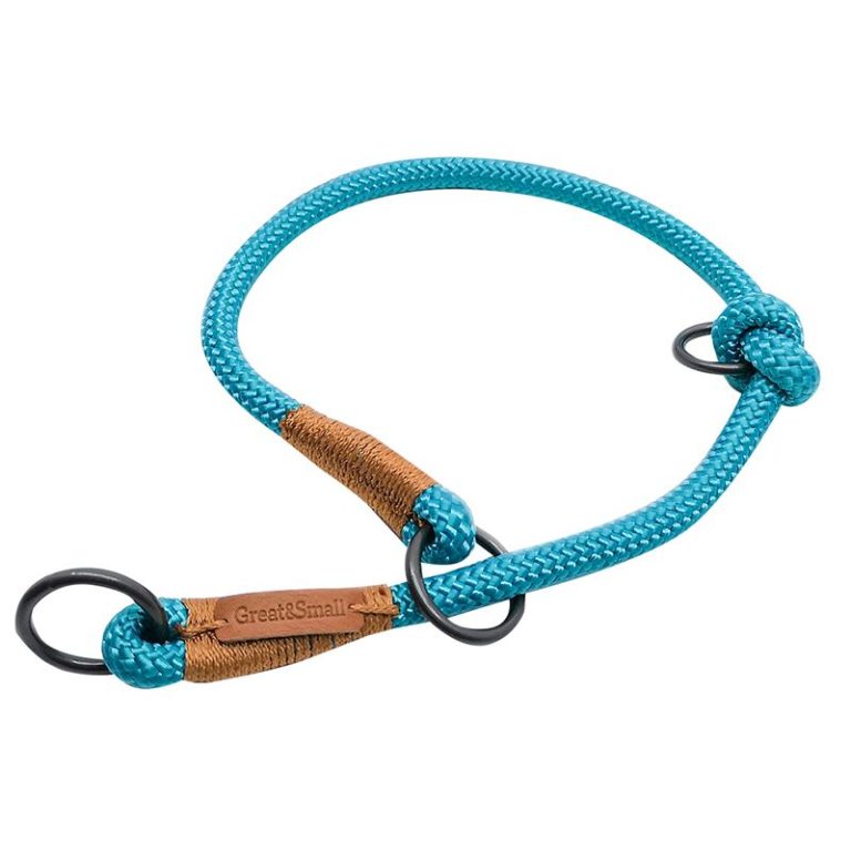 Ошейник для собак Great&Small Rope 9х450мм голубой Ошейник для собак Great&Small Rope 9х450мм голубой