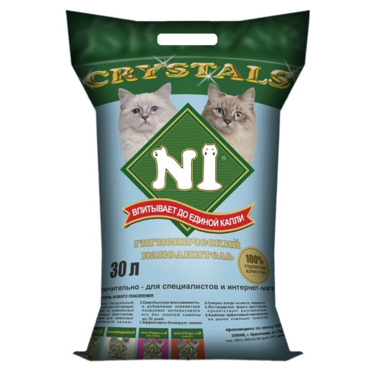 Наполнитель для кошачьего туалета Наполнитель №1 Crystals силикагелевый синий 30л — цена и наличие Наполнитель для кошачьего туалета Наполнитель №1 Crystals силикагелевый синий 30л