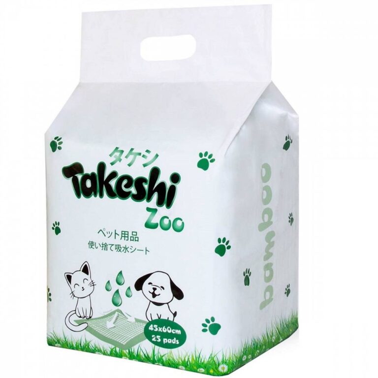 Пеленки для домашних животных TAKESHI ZOO впитывающие бамбуковые 45х60см 25шт Пеленки для домашних животных TAKESHI ZOO впитывающие бамбуковые 45х60см 25шт