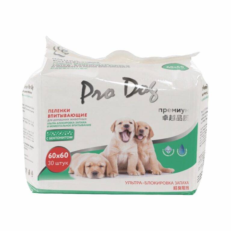 Пеленки впитывающие PRO DOG Bento 60х60см 30шт c гелем, бентонитом и клеев. уголками — цена и наличие Пеленки впитывающие PRO DOG Bento 60х60см 30шт c гелем, бентонитом и клеев. уголками