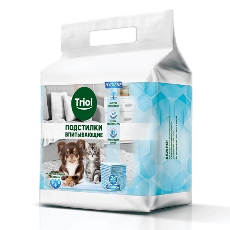 Пеленки впитывающие TRIOL серия Hygiene 45х60см, 24шт