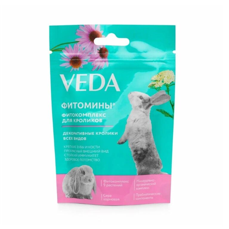 Подкормка для кроликов VEDA Фитомины 50г — цена и наличие Подкормка для кроликов VEDA Фитомины 50г