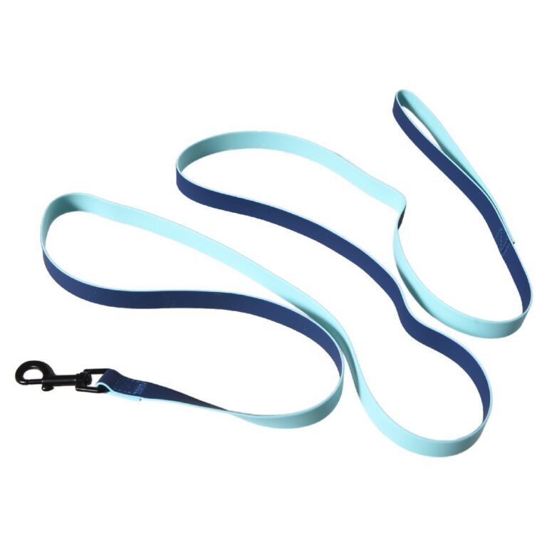 Поводок для собак Foxie Double color из биотана M 2,0х200см синий Поводок для собак Foxie Double color из биотана M 2,0х200см синий