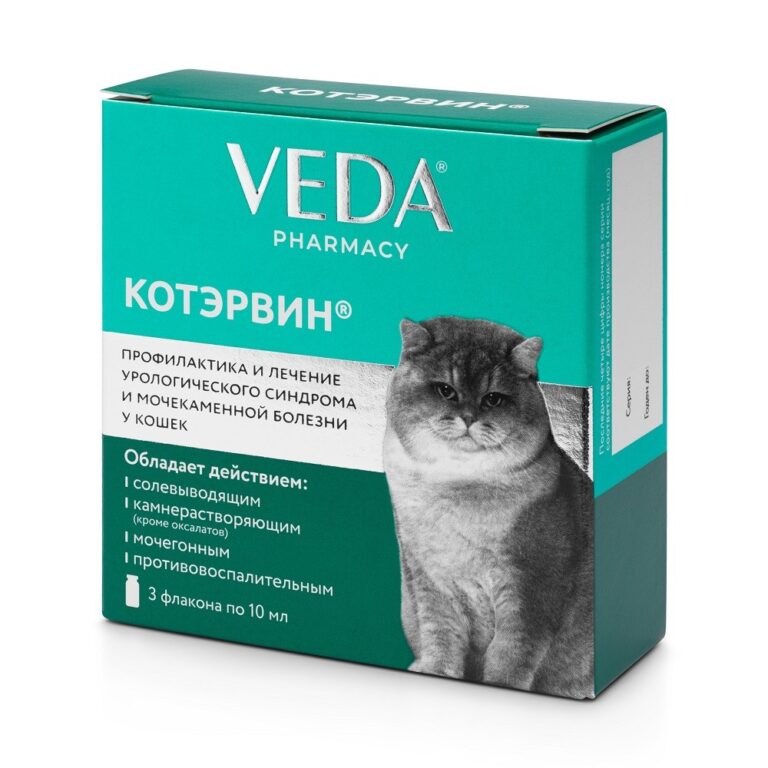 Препарат VEDA Кот Эрвин 3 флакона по 10мл — цена и наличие Препарат VEDA Кот Эрвин 3 флакона по 10мл