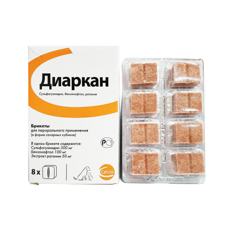 Сахарные кубики для кошек и собак CEVA Диаркан от диареи (рецепт) — цена и наличие Сахарные кубики для кошек и собак CEVA Диаркан от диареи (рецепт)