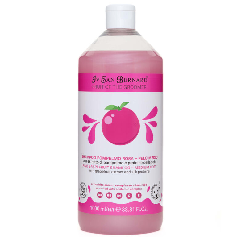 Шампунь Iv San Bernard Pink Grapefruit для шерсти средней длины с протеинами шелка 1л Шампунь Iv San Bernard Pink Grapefruit для шерсти средней длины с протеинами шелка 1л