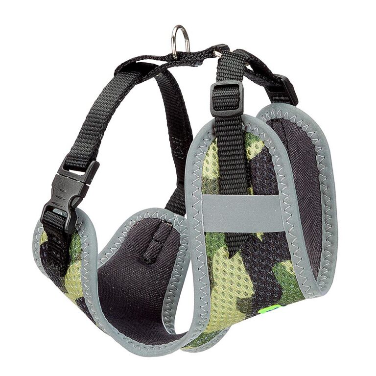 Шлейка для собак FERPLAST Nikita Fashion XS из дышащего нейлона, зеленая, A: 19-26см B: 28-40см 10мм Шлейка для собак FERPLAST Nikita Fashion XS из дышащего нейлона, зеленая, A: 19-26см B: 28-40см 10мм