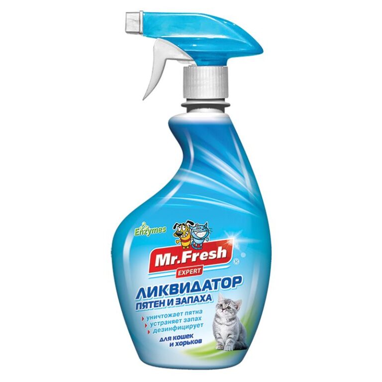 Спрей Ликвидатор 3в1 для уборки за кошками Mr.Fresh Expert 500г Спрей Ликвидатор 3в1 для уборки за кошками Mr.Fresh Expert 500г