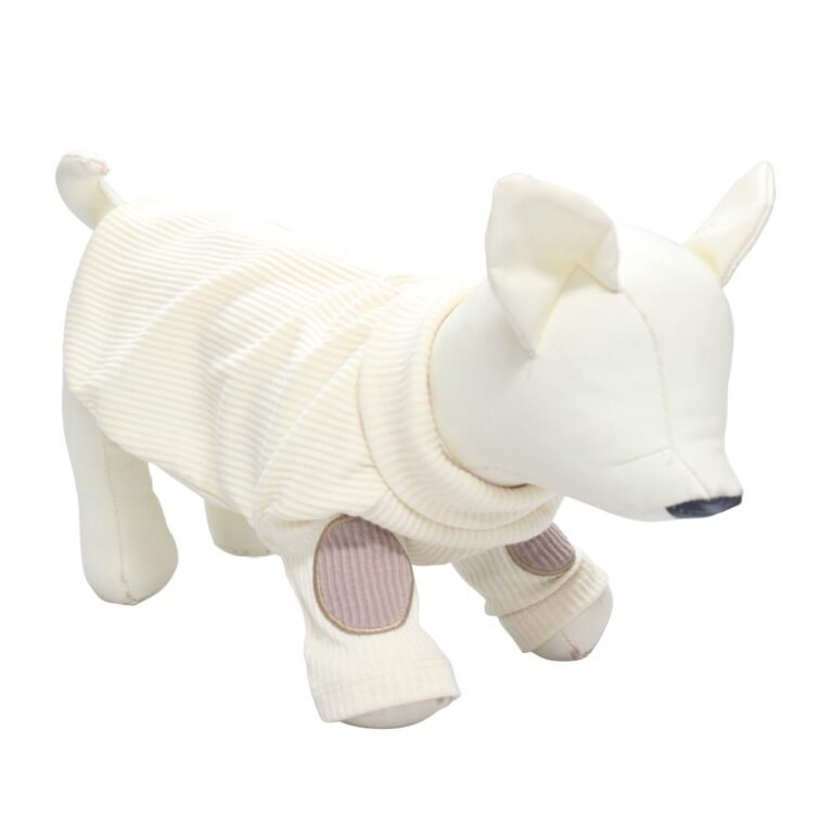 Свитер для собак Foxie Cozy белый р. L (длина спины 40см, обхват груди 52-58см)