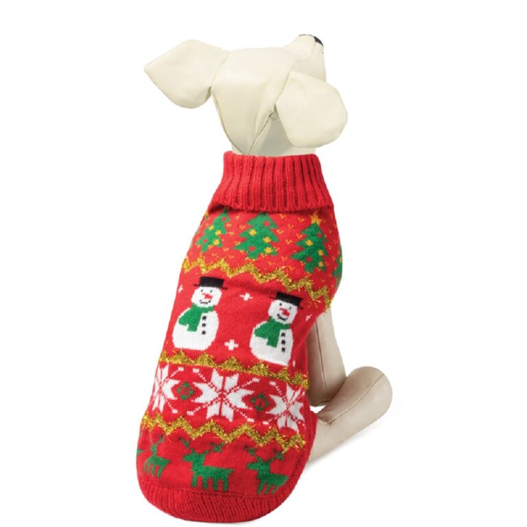 Свитер для собак TRIOL New Year Снеговик XS, красный, размер 20см Свитер для собак TRIOL New Year Снеговик XS, красный, размер 20см