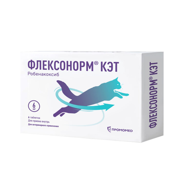 Таблетки ФЛЕКСОНОРМ Кэт для кошек НПВС, 6мг 6 табл (блистер) Таблетки ФЛЕКСОНОРМ Кэт для кошек НПВС, 6мг 6 табл (блистер)