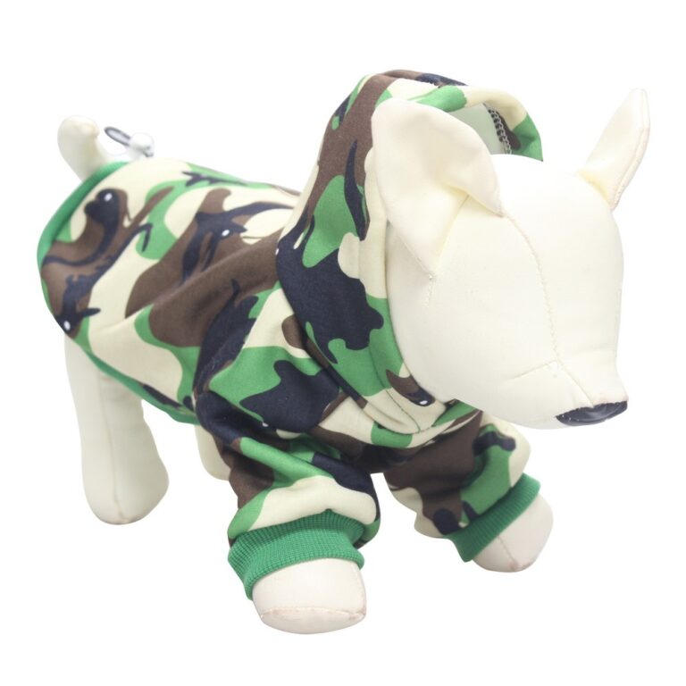 Толстовка для собак Foxie Camouflage хаки р. XL (длина спины 45см, обхват груди 58-62см)