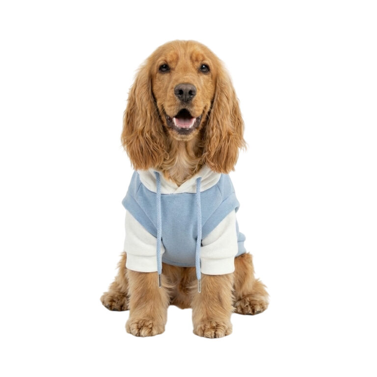 Толстовка для собак Foxie Cute Puppy M (дл.спины 35см, обх.груди 48-52см, обх.шеи 34см) голубая